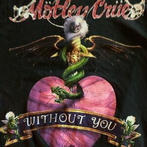 100% Vintage Motley Crue 1990 Without You Brockum T shirt